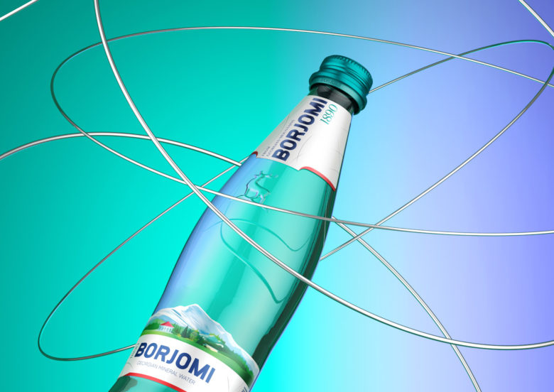 Borjomi礦泉水包裝設(shè)計(jì)瓶型設(shè)計(jì)，更加動(dòng)感與豐滿