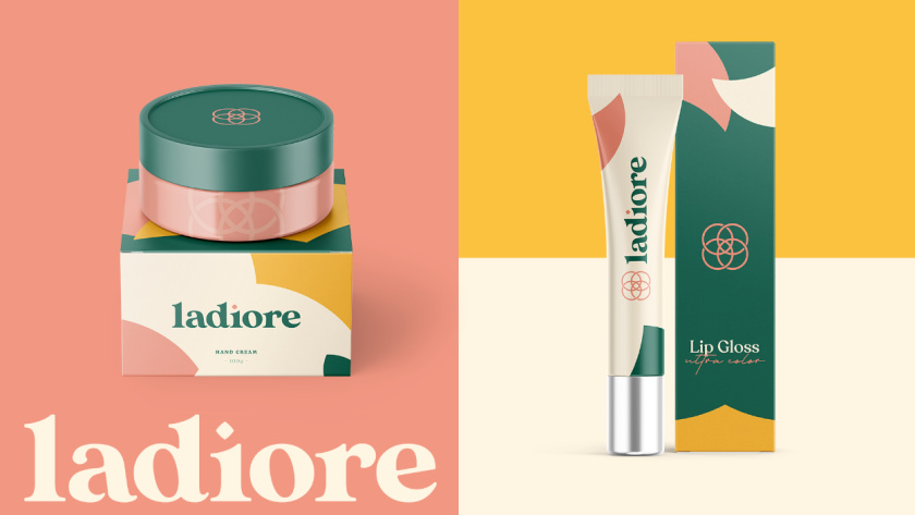 ladiore 女性時(shí)尚品牌logo設(shè)計(jì)與視覺(jué)識(shí)別vi設(shè)計(jì)，源自四個(gè)象征