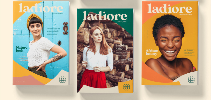 ladiore 女性時(shí)尚品牌logo設(shè)計(jì)與視覺(jué)識(shí)別vi設(shè)計(jì)，源自四個(gè)象征