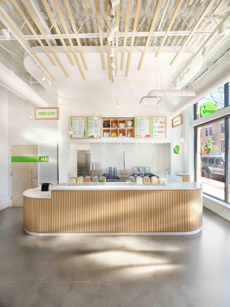 Pure Green 綠色食品果汁飲品店鋪si空間設計“北歐簡約樺木自然原木風格” Pure Green 綠色食品果汁飲品店鋪si空間設計“北歐簡約樺木自然原木風格”