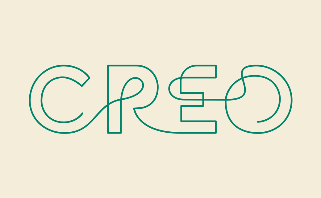 大麻成分健康品牌Creo線條logo設計、圖標設計與主形象畫面設計 大麻成分健康品牌Creo線條logo設計、圖標設計與主形象畫面設計