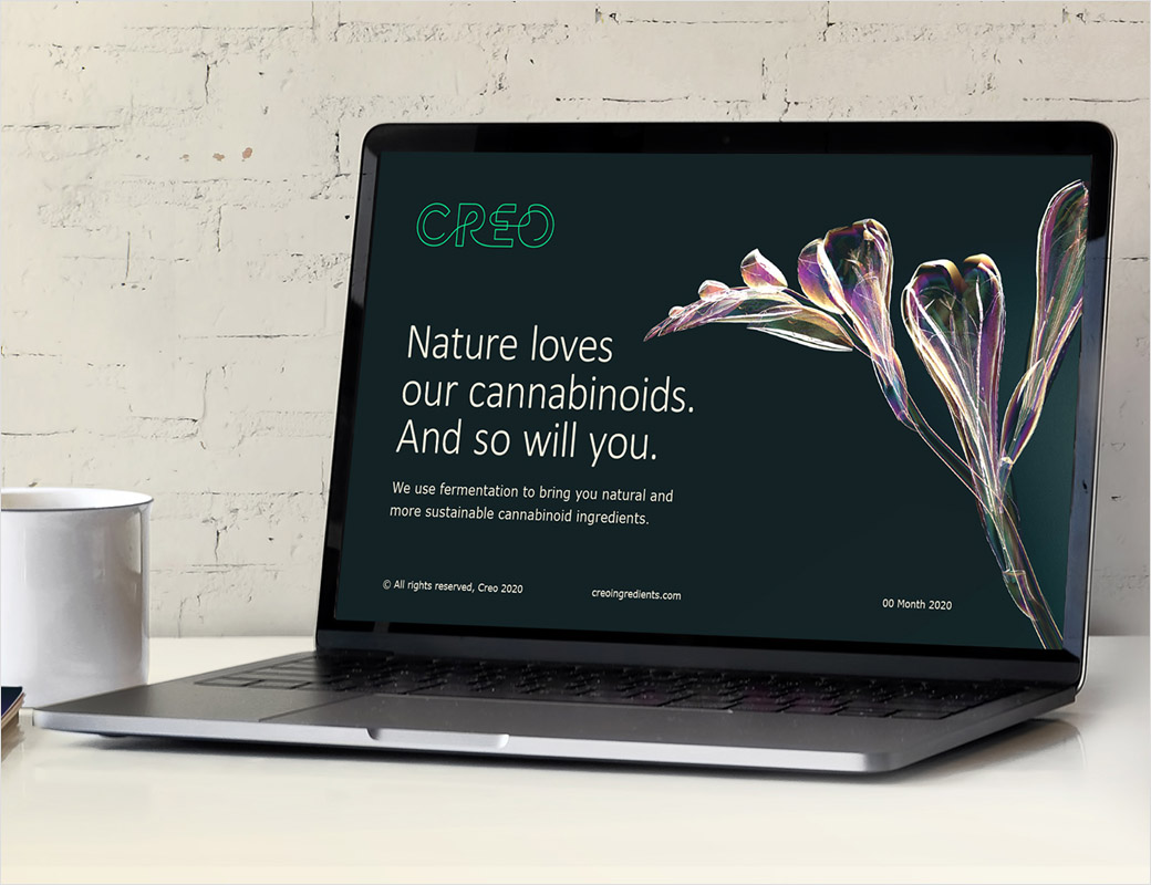 大麻成分健康品牌Creo線條logo設計、圖標設計與主形象畫面設計 大麻成分健康品牌Creo線條logo設計、圖標設計與主形象畫面設計