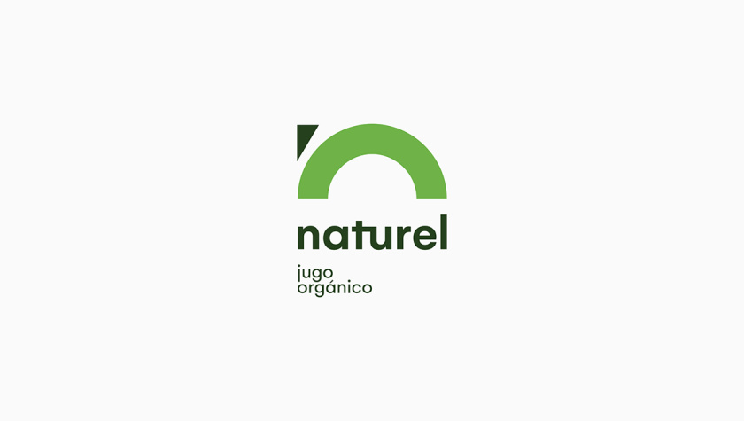 Naturel 天然有機果汁品牌logo設(shè)計