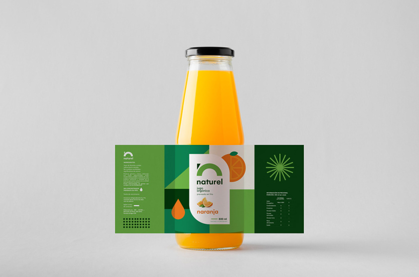 Naturel 天然有機果汁包裝設(shè)計