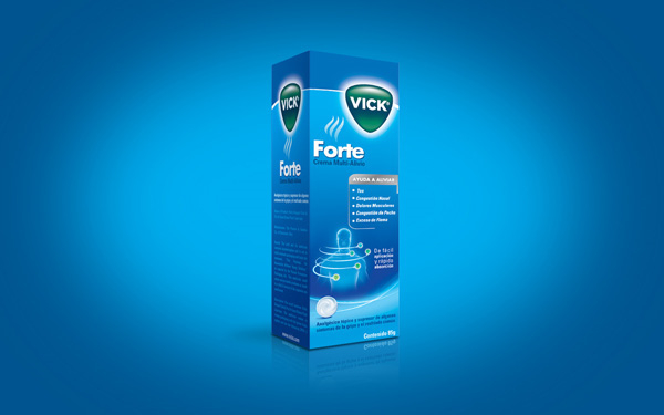 Vick Forte 藍(lán)色科技風(fēng)格藥品包裝設(shè)計(jì)