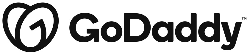 GoDaddy 域名注冊商和網(wǎng)站空間托管公司心形logo設(shè)計