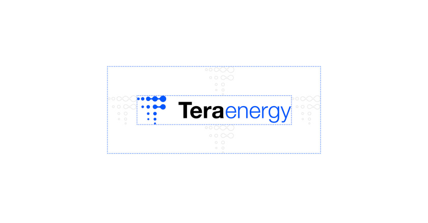 Tera Energy 能源咨詢公司logo設(shè)計(jì)vi設(shè)計(jì)，動(dòng)態(tài)圓點(diǎn)科技風(fēng)格