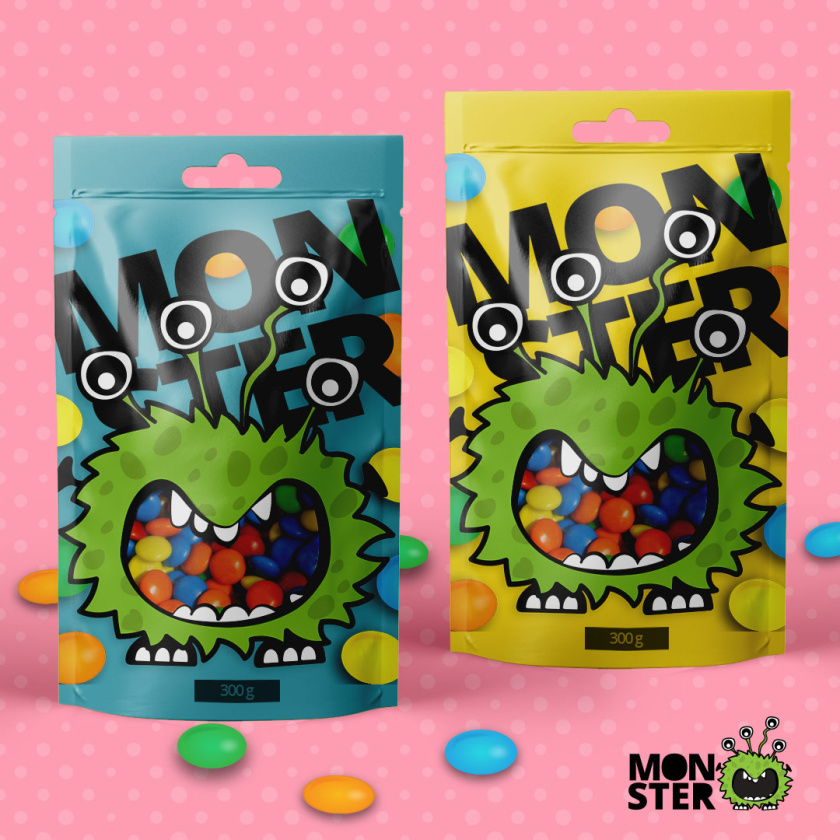 monster怪物糖果包裝設(shè)計