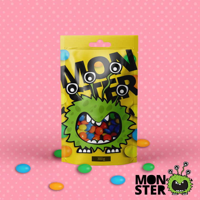 monster怪物糖果包裝設(shè)計