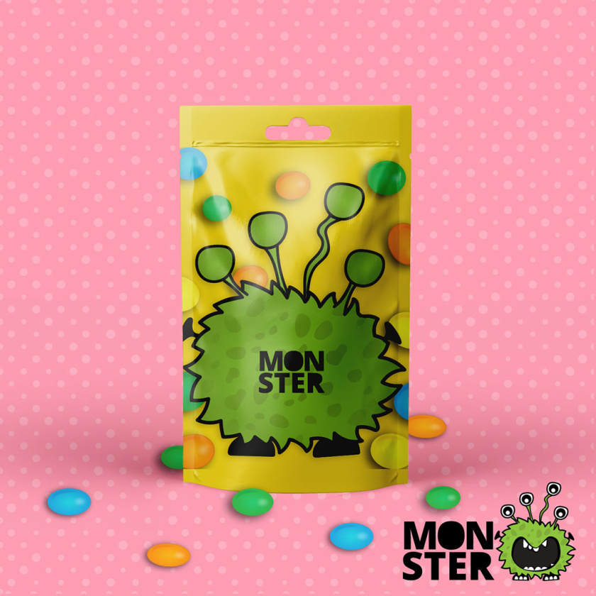 monster怪物糖果包裝設(shè)計