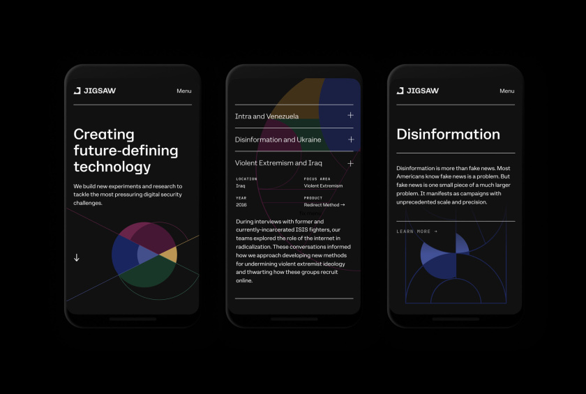 Jigsaw 安全技術(shù)科技公司logo設(shè)計(jì)vi設(shè)計(jì)，剪切的幾何圖形