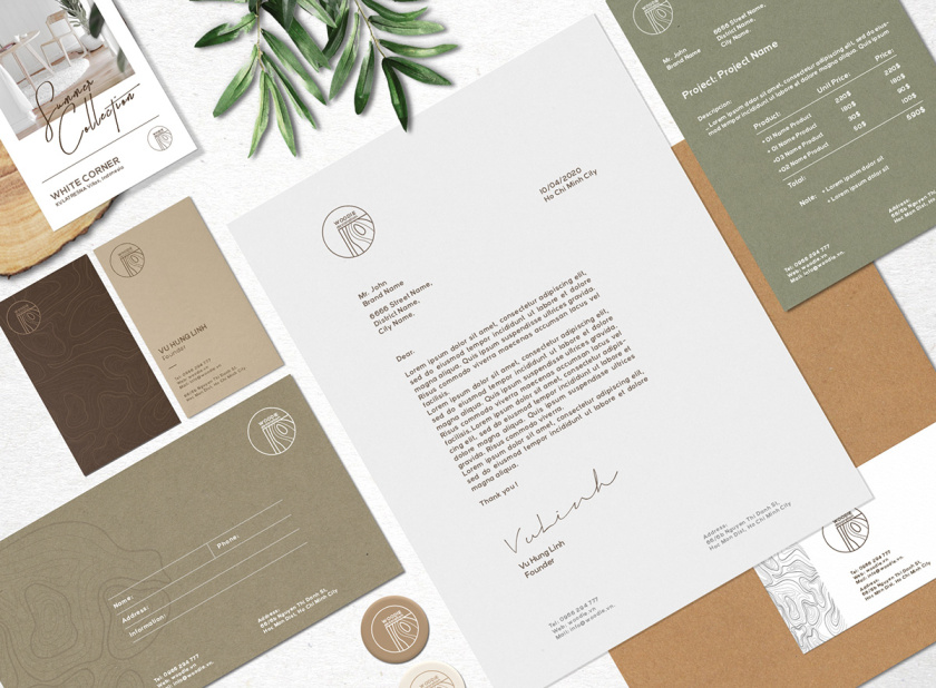 Woodie 高端家具制造品牌logo設(shè)計vi設(shè)計 ”木紋元素“