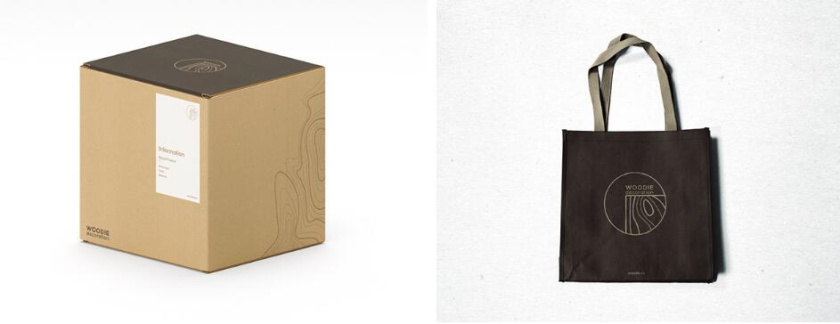 Woodie 高端家具制造品牌logo設(shè)計vi設(shè)計 ”木紋元素“