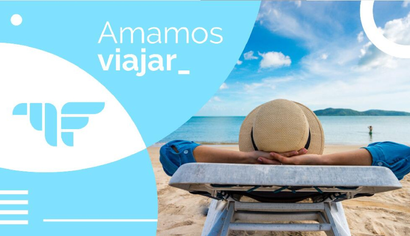 Freedom 旅游公司logo設計vi設計，輕快的淺藍色風格