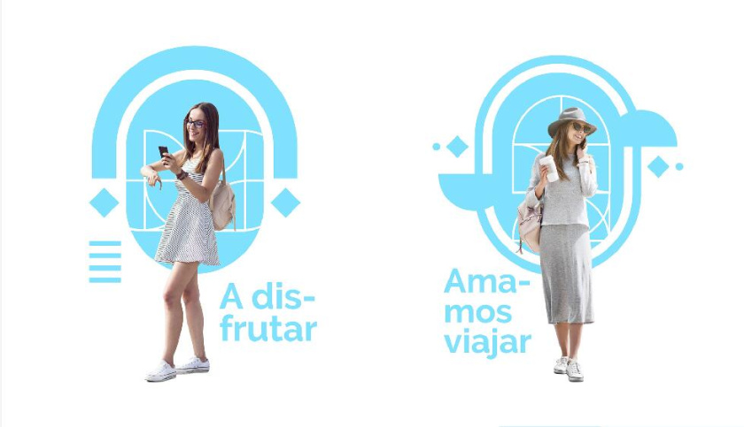 Freedom 旅游公司logo設計vi設計，輕快的淺藍色風格