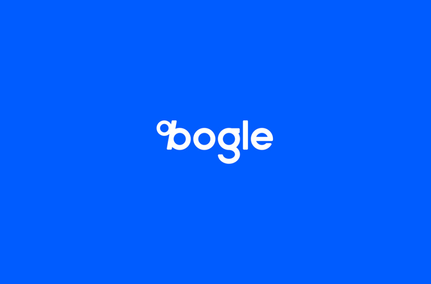 Bogle金融科技公司logo設(shè)計(jì)vi設(shè)計(jì)，首字母B改造成百分號(hào)%的形狀