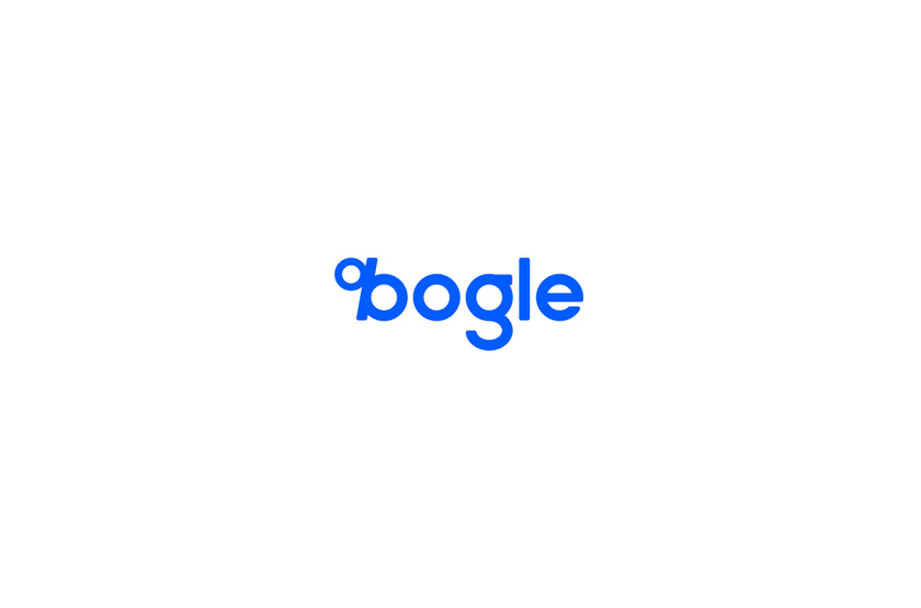 Bogle金融科技公司logo設(shè)計(jì)vi設(shè)計(jì)，首字母B改造成百分號(hào)%的形狀