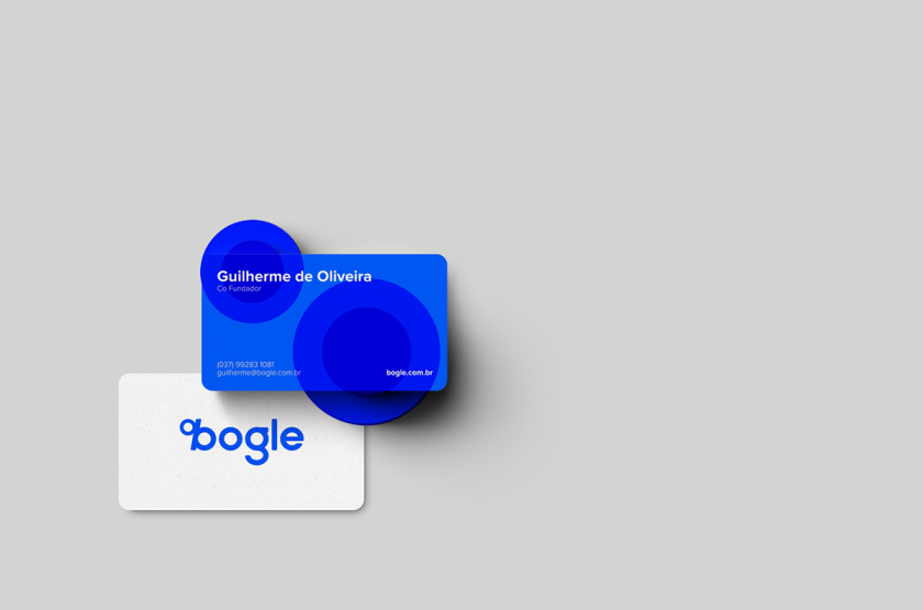 Bogle金融科技公司logo設(shè)計(jì)vi設(shè)計(jì)，首字母B改造成百分號(hào)%的形狀