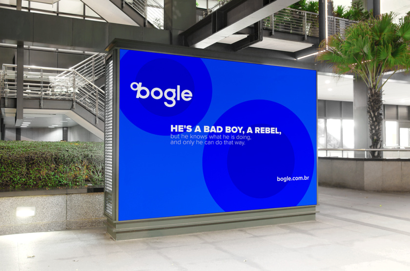 Bogle金融科技公司logo設(shè)計(jì)vi設(shè)計(jì)，首字母B改造成百分號(hào)%的形狀