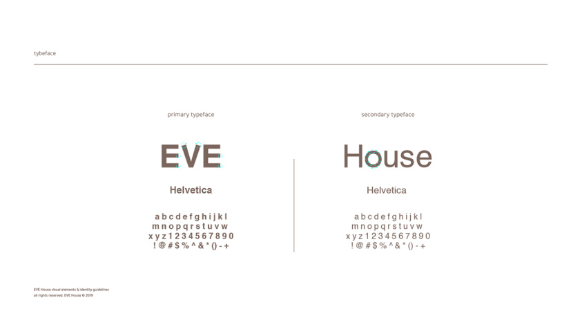 Eve House 家居用品品牌logo設(shè)計(jì)vi設(shè)計(jì)，追求設(shè)計(jì)感的女性粉色風(fēng)格