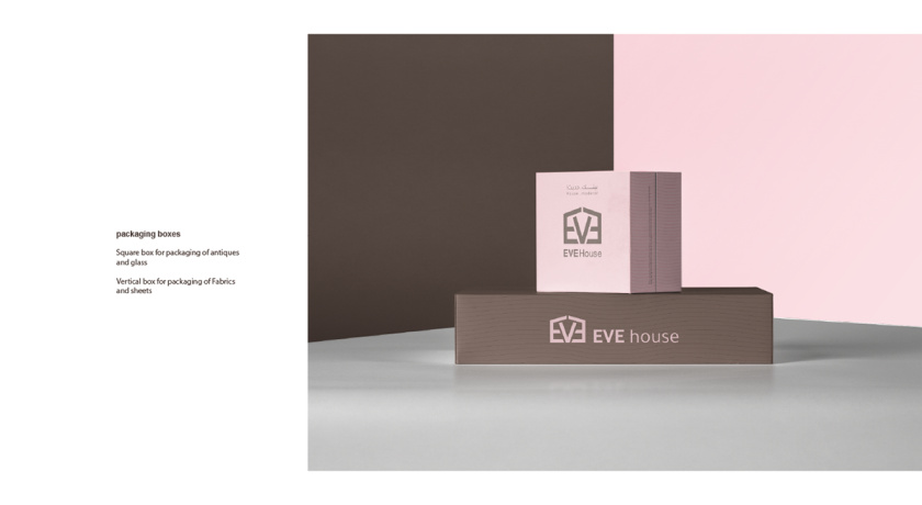 Eve House 家居用品品牌logo設(shè)計(jì)vi設(shè)計(jì)，追求設(shè)計(jì)感的女性粉色風(fēng)格