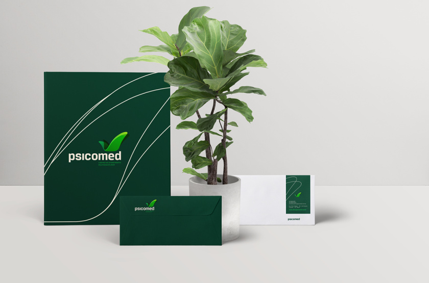 Psicomed 醫(yī)院品牌形象設(shè)計(jì)logo設(shè)計(jì)vi設(shè)計(jì)，高端與富有生命力