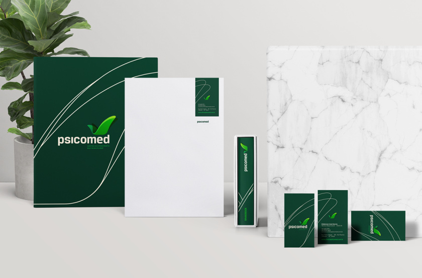 Psicomed 醫(yī)院品牌形象設(shè)計(jì)logo設(shè)計(jì)vi設(shè)計(jì)，高端與富有生命力