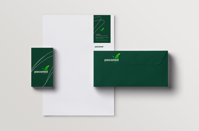 Psicomed 醫(yī)院品牌形象設(shè)計(jì)logo設(shè)計(jì)vi設(shè)計(jì)，高端與富有生命力