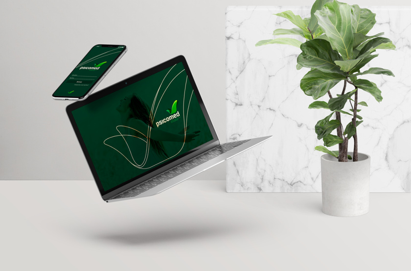 Psicomed 醫(yī)院品牌形象設(shè)計(jì)logo設(shè)計(jì)vi設(shè)計(jì)，高端與富有生命力