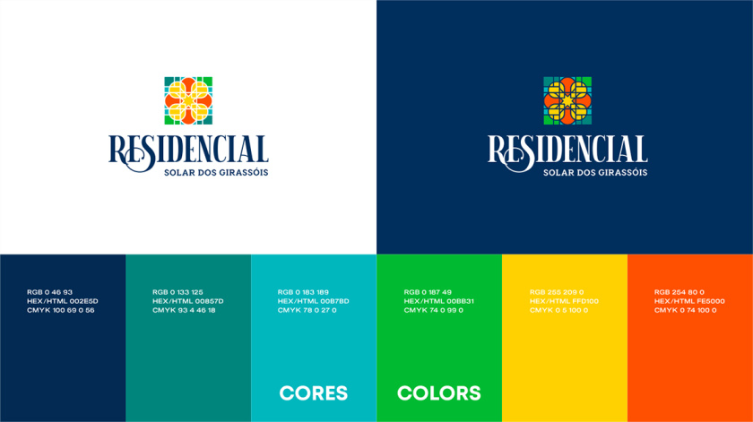 Residencial高端住宅地產(chǎn)logo設(shè)計vi設(shè)計，教堂+太陽+想日款+馬賽克元素