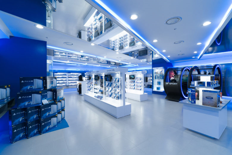 PlayStation 品牌電競(jìng)游戲設(shè)備線下店鋪空間設(shè)計(jì),藍(lán)色科技風(fēng)格 PlayStation 品牌電競(jìng)游戲設(shè)備線下店鋪空間設(shè)計(jì),藍(lán)色科技風(fēng)格