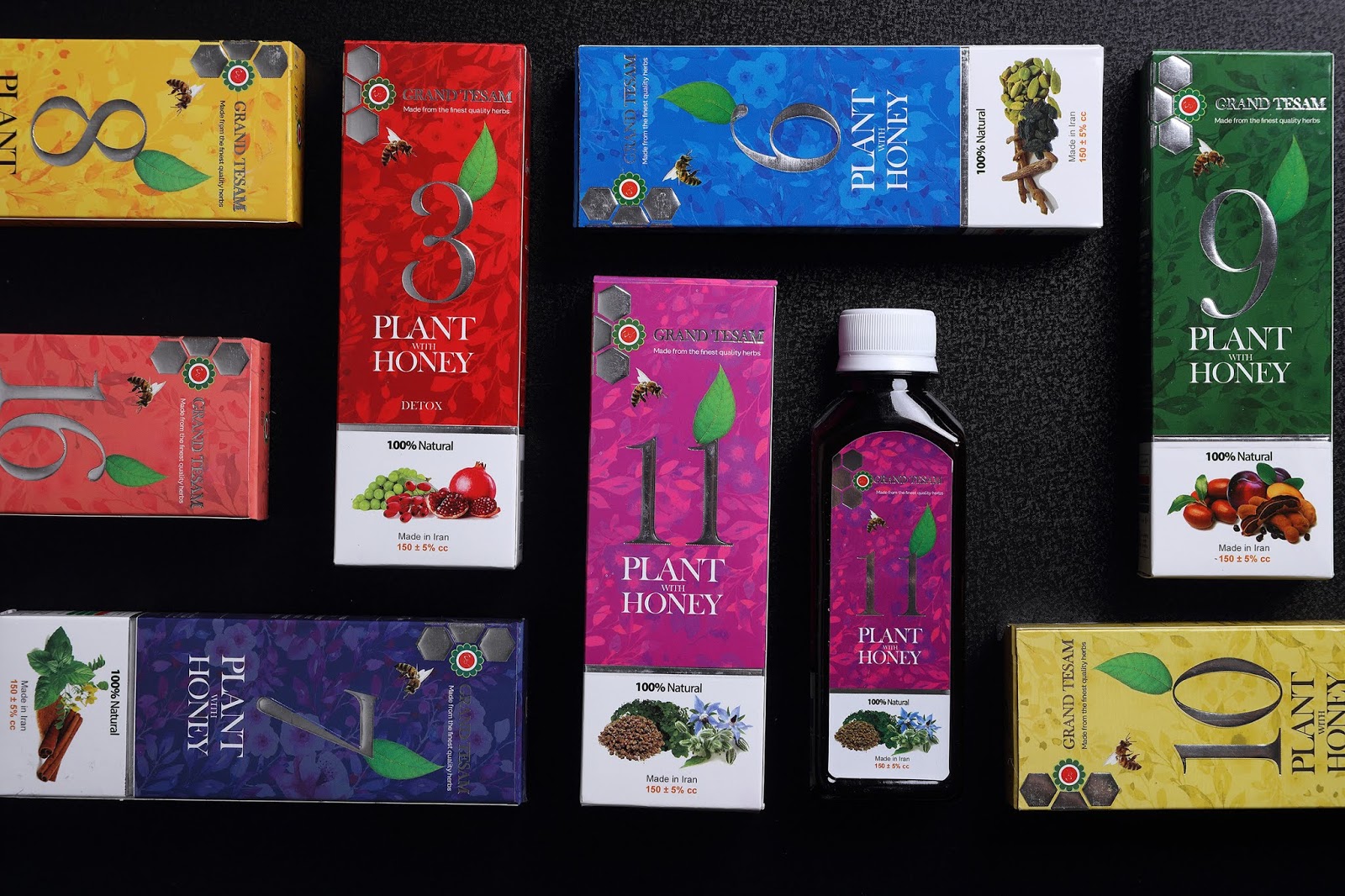 Tesam 草本蜂蜜蜂糖漿包裝設(shè)計“數(shù)字篇”