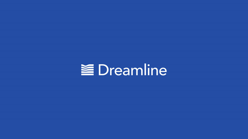 Dreamline 睡眠產(chǎn)品床墊寢具品牌logo設(shè)計，床墊多層結(jié)構(gòu)承受人體壓力的圖形