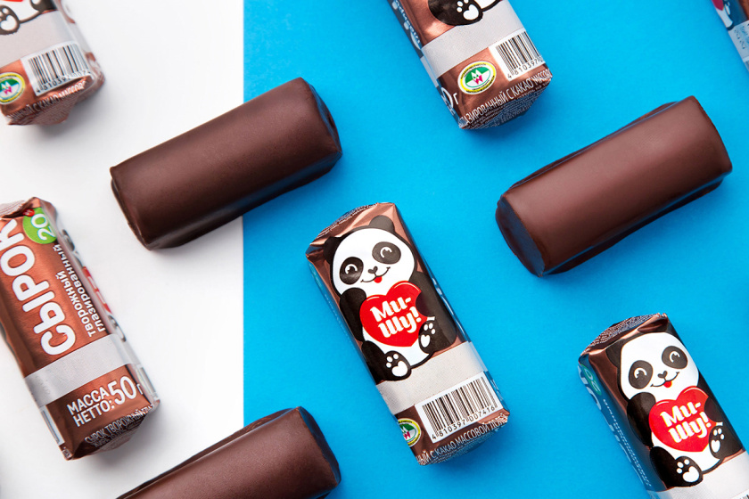 Mi-Shu 巧克力釉豆腐干包裝設(shè)計(jì)，品牌命名與熊貓插畫(huà)設(shè)計(jì)