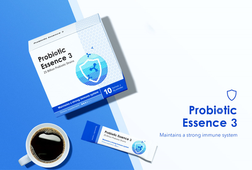 Probiotic 益生菌膳食補(bǔ)充劑保健品包裝設(shè)計“現(xiàn)代科技”風(fēng)