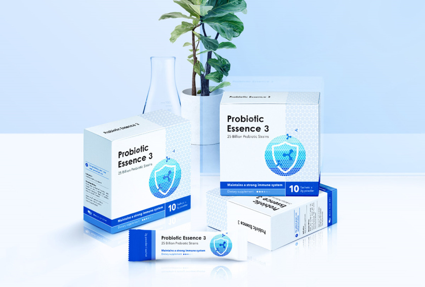 Probiotic 益生菌膳食補(bǔ)充劑保健品包裝設(shè)計“現(xiàn)代科技”風(fēng)