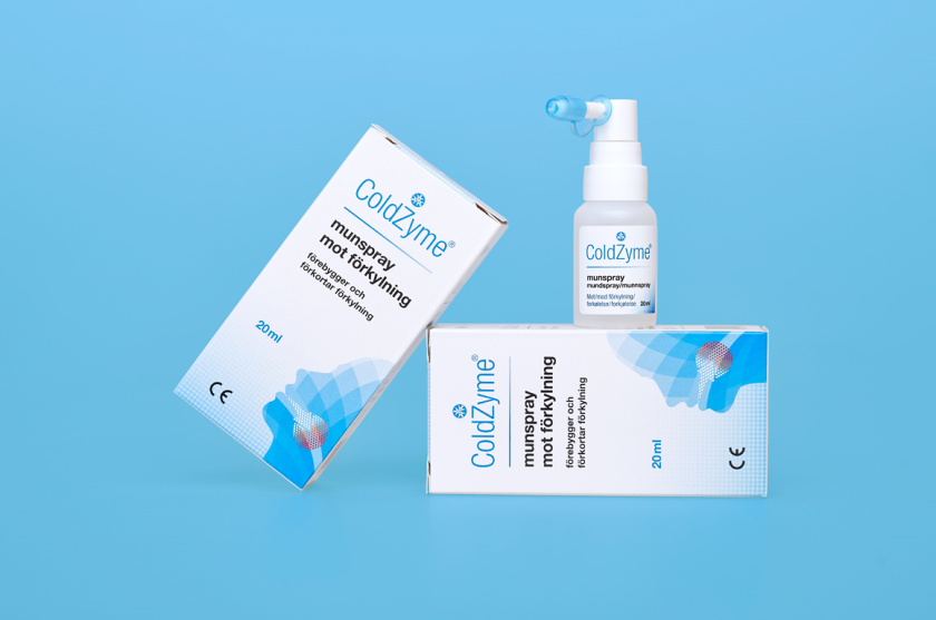 Coldzyme預(yù)防感冒病菌口腔噴霧劑包裝設(shè)計,色塊面部+箭頭喉嚨發(fā)炎圖形 Coldzyme預(yù)防感冒病菌口腔噴霧劑包裝設(shè)計,色塊面部+箭頭喉嚨發(fā)炎圖形