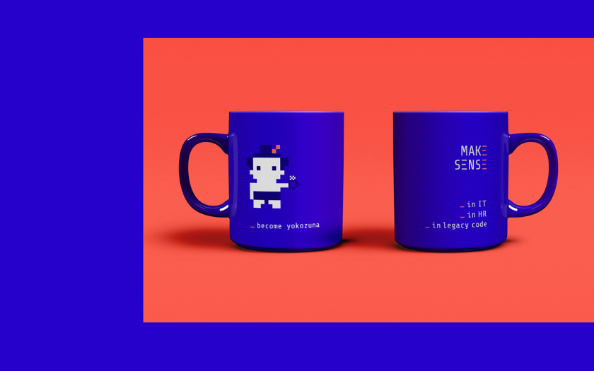 Make Sense 軟件開發(fā)公司vi設(shè)計(jì),長短線條加代碼加馬賽克玩偶元素 Make Sense 軟件開發(fā)公司vi設(shè)計(jì),長短線條加代碼加馬賽克玩偶元素