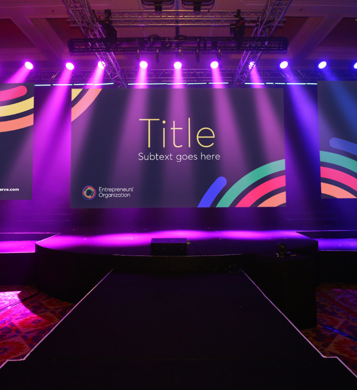 EO企業(yè)家組織協(xié)會機(jī)構(gòu)logo設(shè)計與品牌視覺形象vi設(shè)計，動態(tài)風(fēng)格多層圓形線條