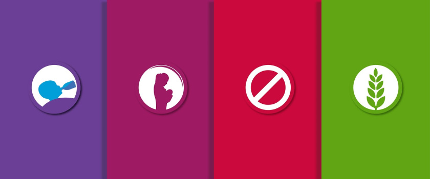 nutribiotics OTC系列藥品包裝設(shè)計，采用獨特的符號標(biāo)識來區(qū)分產(chǎn)品