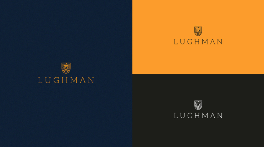 LUGHMAN 消費(fèi)品公司迷宮線條盾牌logo設(shè)計(jì)與vi設(shè)計(jì) LUGHMAN 消費(fèi)品公司迷宮線條盾牌logo設(shè)計(jì)與vi設(shè)計(jì)