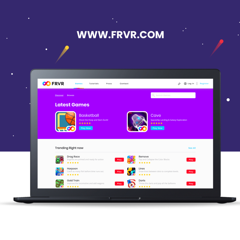 FRVR免費休閑游戲平臺網(wǎng)站品牌重塑,對角線顏色分割無窮大造型LOGO設計網(wǎng)站設計 FRVR免費休閑游戲平臺網(wǎng)站品牌重塑,對角線顏色分割無窮大造型LOGO設計網(wǎng)站設計