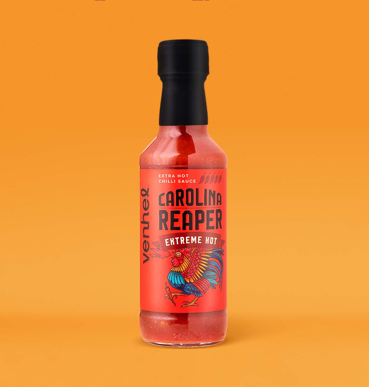 VENHEL辣醬包裝設(shè)計“手繪公雞插圖”