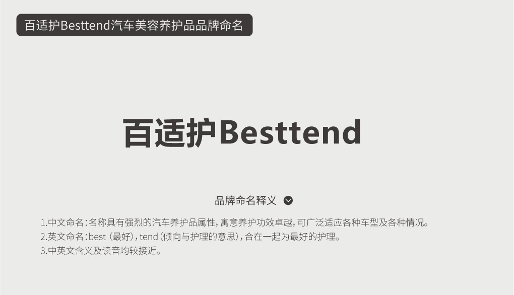 百適護汽車美容清潔養(yǎng)護品品牌命名 百適護汽車美容清潔養(yǎng)護品品牌命名