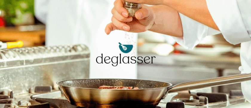 Deglasser 烹飪學校教育品牌視覺識別logo設計vi設計