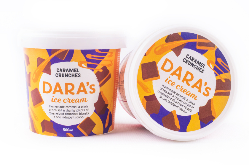 Dara全天然手工冰淇淋包裝設計“鮮艷飽滿的插畫” Dara全天然手工冰淇淋包裝設計“鮮艷飽滿的插畫”