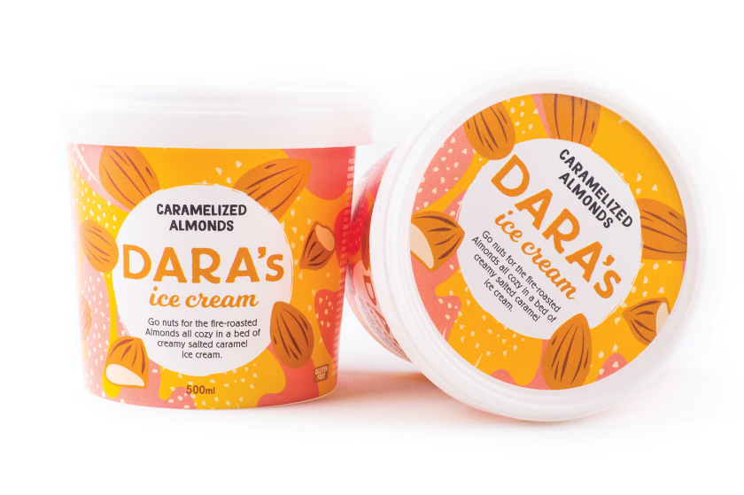 Dara全天然手工冰淇淋包裝設計“鮮艷飽滿的插畫” Dara全天然手工冰淇淋包裝設計“鮮艷飽滿的插畫”