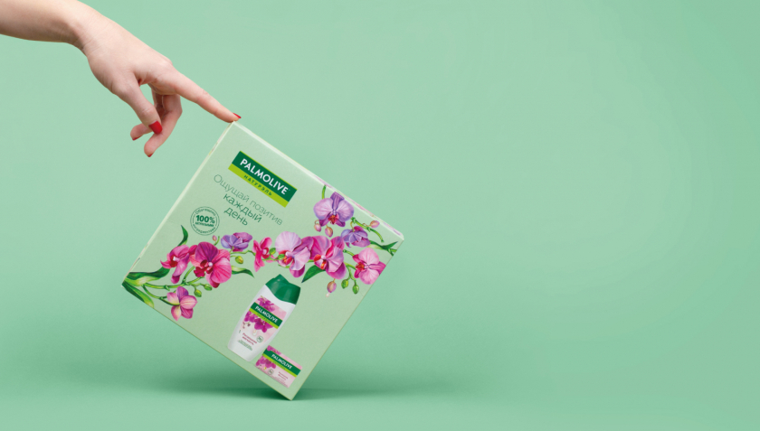 Palmolive 洗護(hù)沐浴露禮品套裝禮盒包裝設(shè)計,對角線植物圖案 Palmolive 洗護(hù)沐浴露禮品套裝禮盒包裝設(shè)計,對角線植物圖案