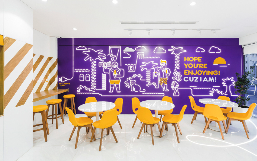 Zonice 冷凍酸奶咖啡連鎖店品牌vi形象設(shè)計-店鋪設(shè)計