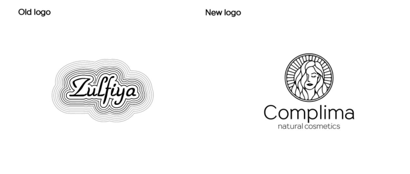 Natural cosmetics 天然化妝品logo設(shè)計“長發(fā)女性”形象